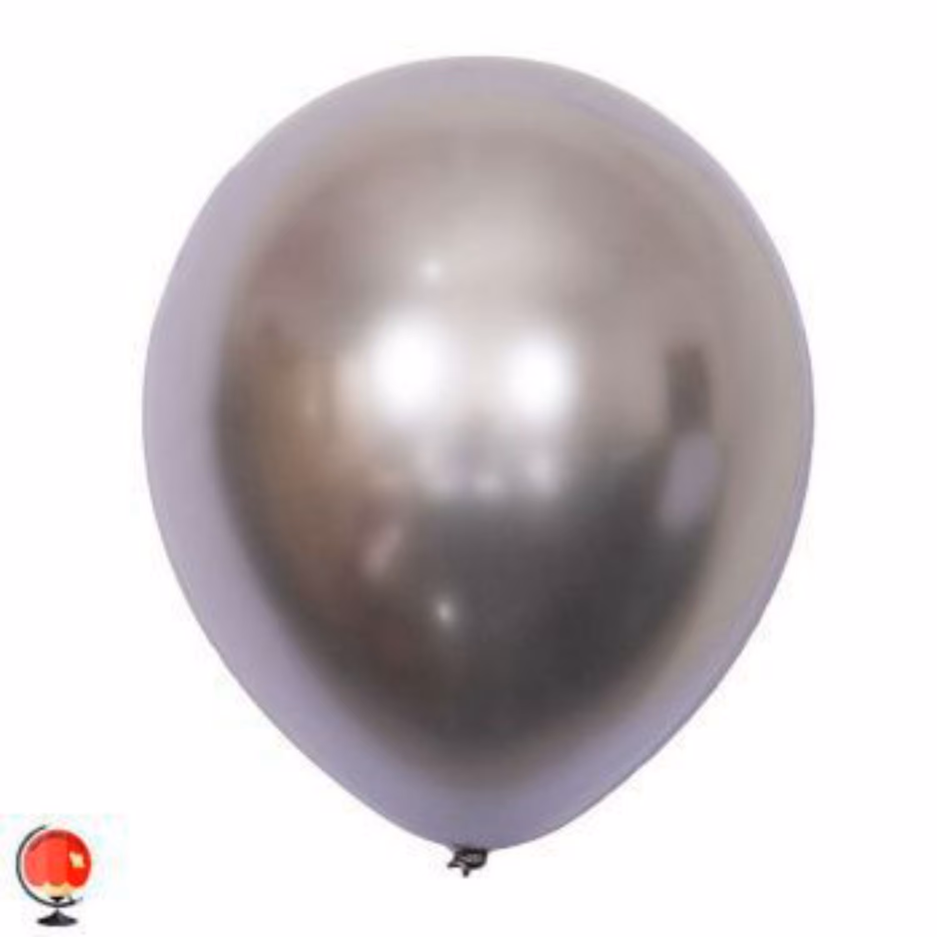 بادکنک کروم نقره ای 12 اینچ