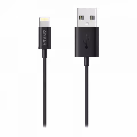 کابل شارژ 0.9 متری USB به ANKER Lightning مدل PREMIUM 3FT