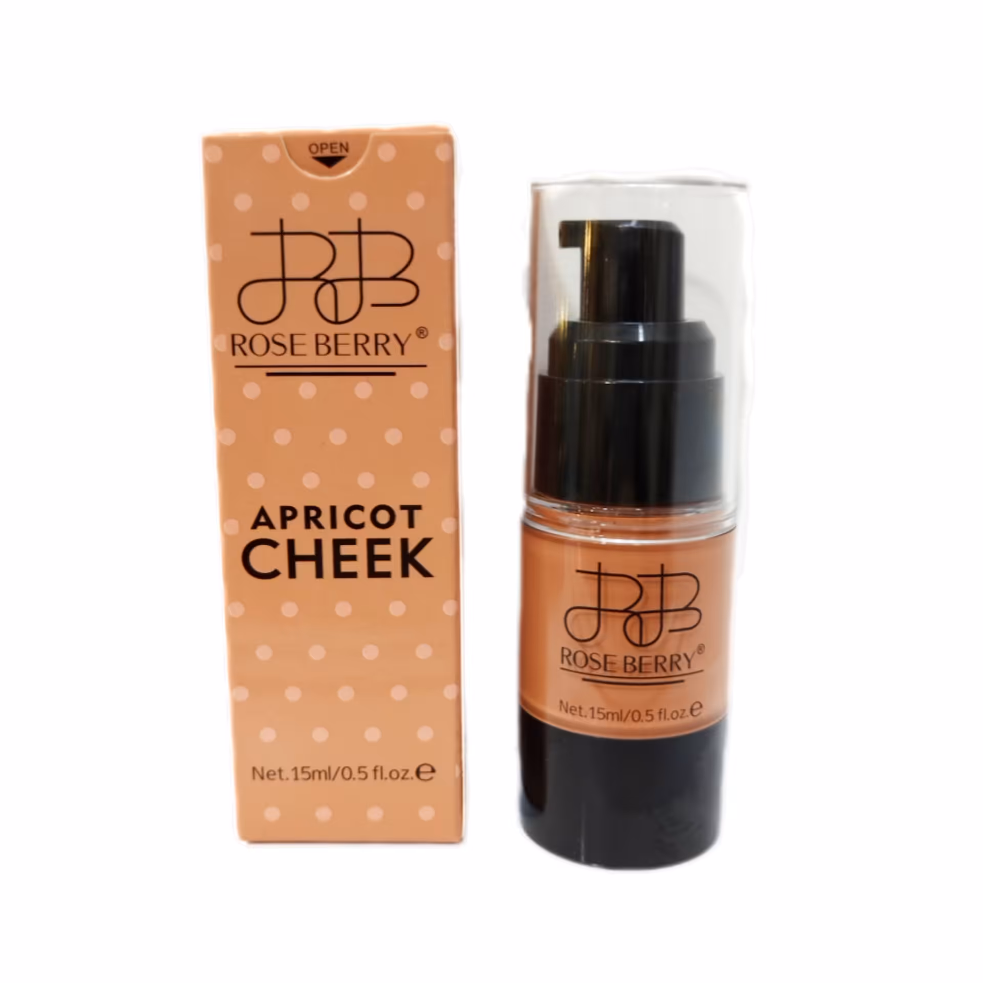 رژگونه مایع رز بری رنگ آجری حجم 15 میل اورجینال