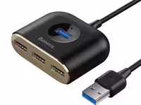 هاب آداپتور یو اس بی بیسوس Baseus Square round 4 in 1 USB HUB Adapter