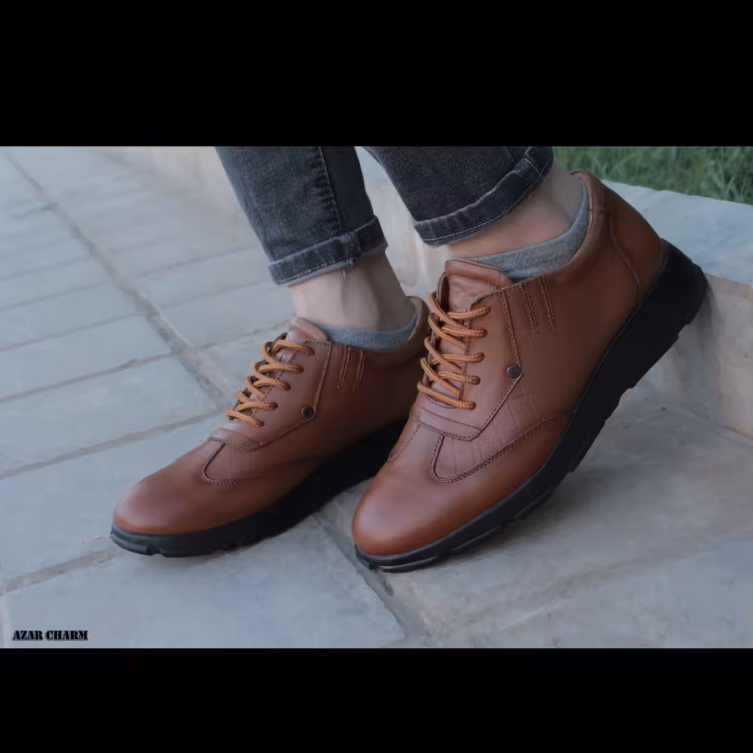 کفش چرم اسپرت مردانه