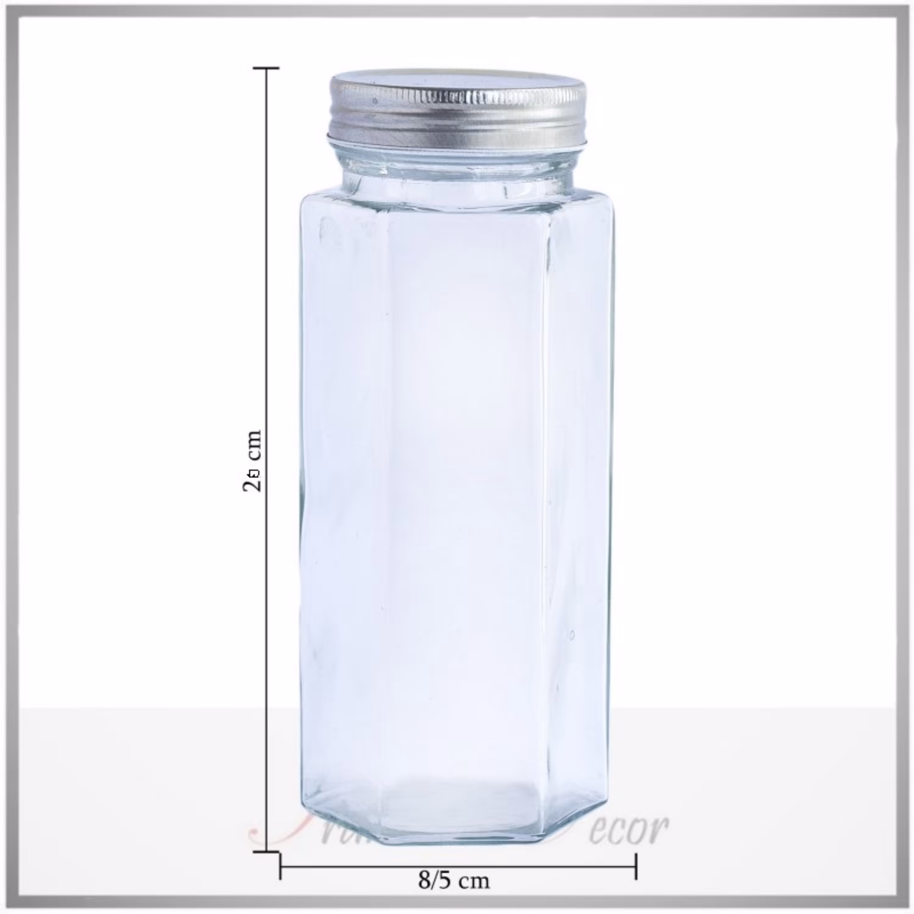 شیشه حبوبات شش ضلعی 