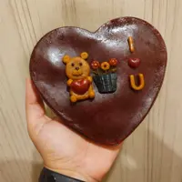 کیک باکس قلبی شکم پُر چز و مز