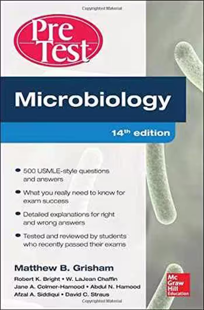 [PDF] دانلود کتاب Microbiology Pretest Self-Assessment And Review, 14th ed, 2013