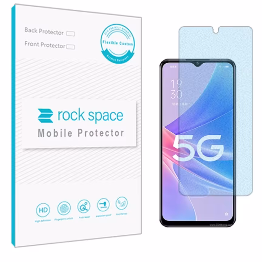  گلس نانو مات بلوکات (ضد اشعه آبی) و ضد ضربه اپو A97 برند راک اسپیس 