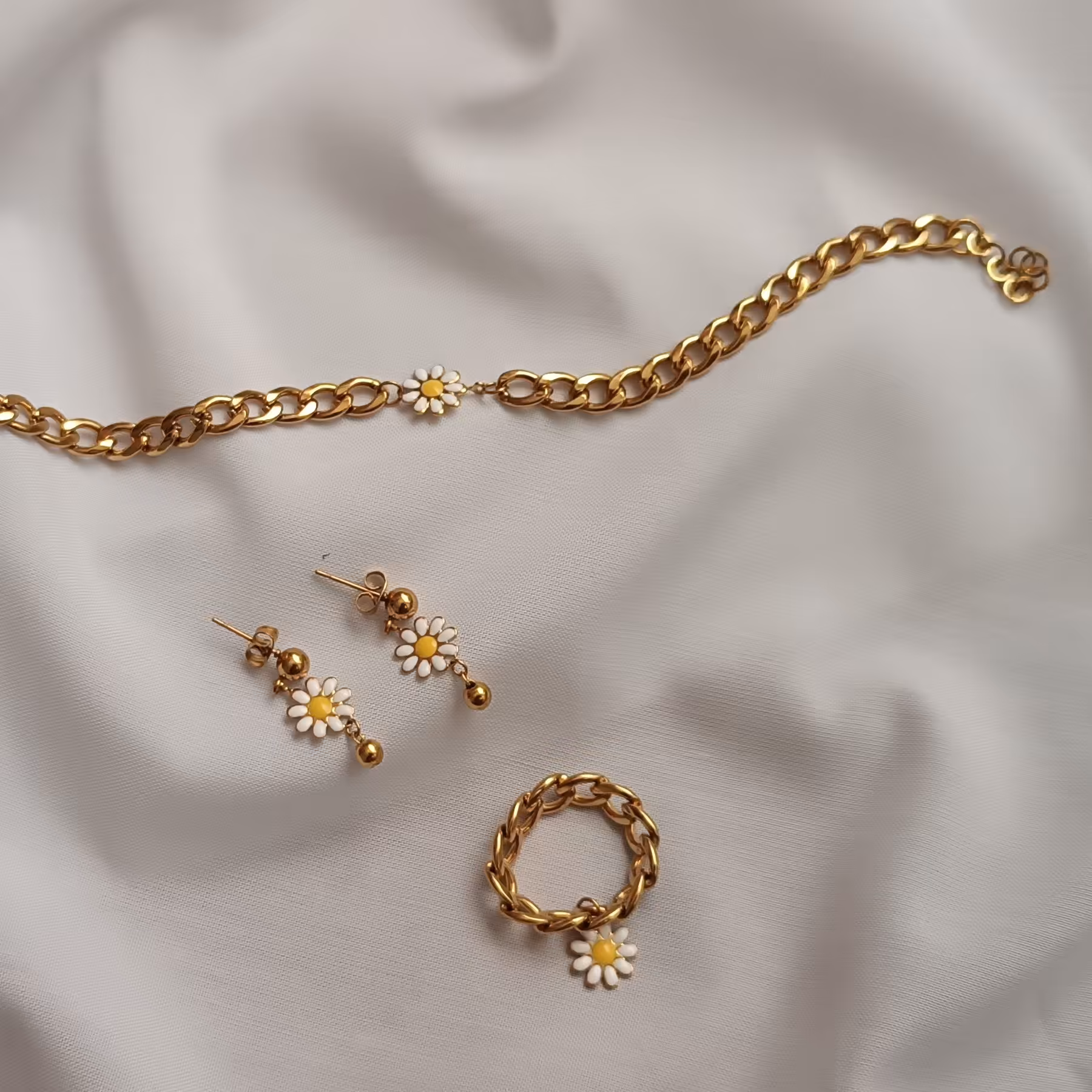 ست بابونه استیل رنگ ثابت باکارتیرتخت 