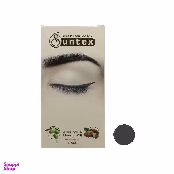 کیت رنگ ابرو سانتکس (Suntex) شماره C5-E6.1 رنگ بلوند دودی تیره حجم 30 میلی‌لیتر