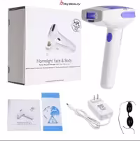 دستگاه لیزر موهای زائد استفاده خانگی همراه با دوسری عدد از بین برنده IPL برای رفع موهای زائد دائمی جوان سازی پوست