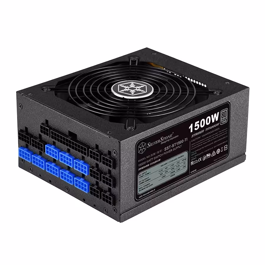 قیمت و خرید پاور کامپیوتر 1500 وات تمام ماژولار سیلور استون مدل SST-ST1500-TI | یاس ارتباط