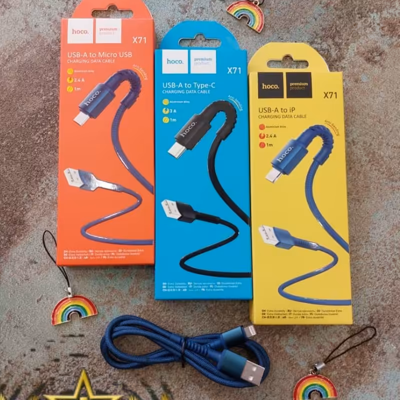 کابل شارژ با کیفیت و فست شارژ هوکو 