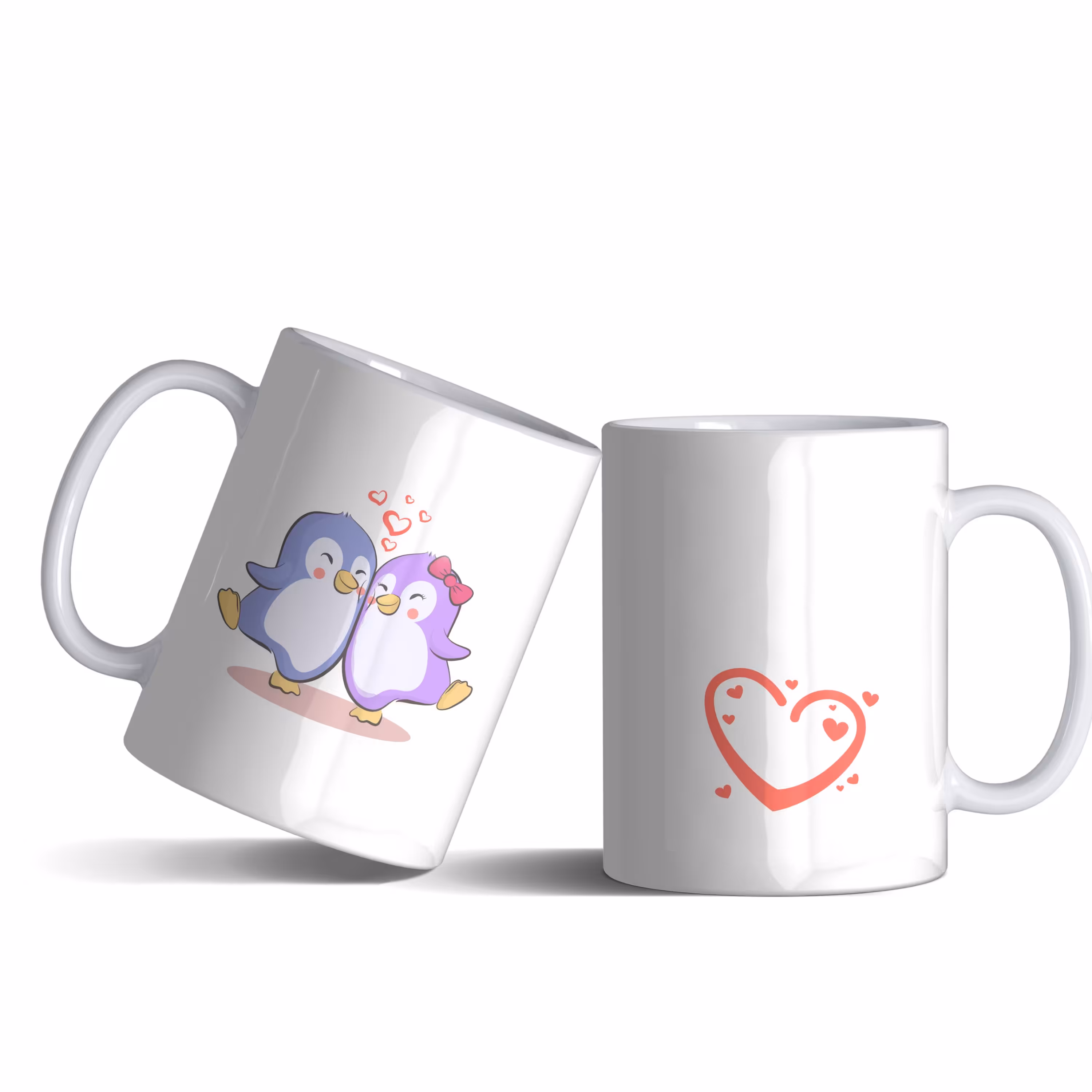 لیوان (ماگ) با طرح پنگوئن های عاشق