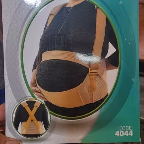 شکم بند بارداری با بند شانه ای سما طب پاکان مدل 4044