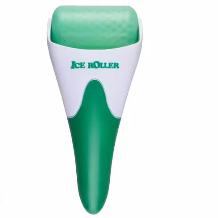 ماساژور دستی آیس رولر یخی رنگ سبز   با قابلیت  جداسازی غلطک و فریز کردن