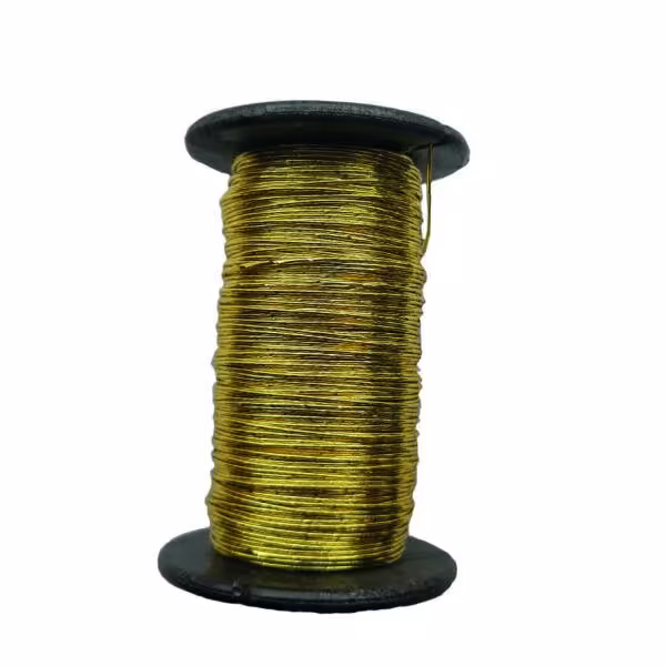 سیم گلسازی باروک کد 03TALII رنگ طلایی سایز 3