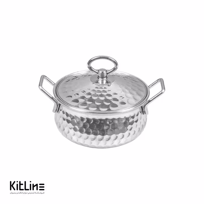 دیگچه آلومینیومی چکشی 1200 میلی‌لیتری شهرزاد