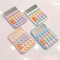  ماشین حساب فانتزی دکمه رنگی باطری خور - ماشین حساب دکمه رنگی - ماشین حساب باطری خور ( فروش عمده در سایت سلام تامین)