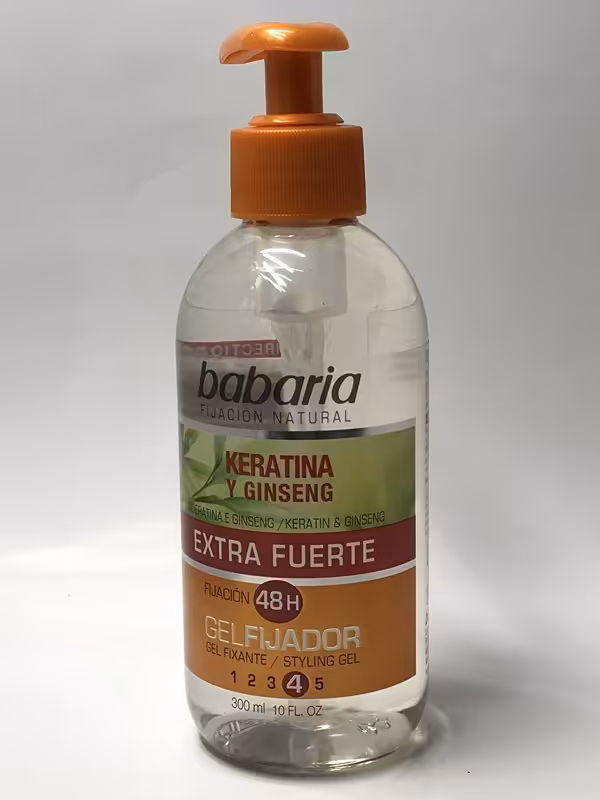 ژل مو پمپی حاوی کراتین و جینسینگ باباریا - BABARIA