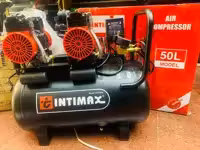 کمپرسور 50 لیتری دو موتور سایلنت اینتیمکس مدل 13703/50L