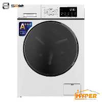 ماشین لباسشویی سام UN-Q1435W سفید 8 کیلویی
