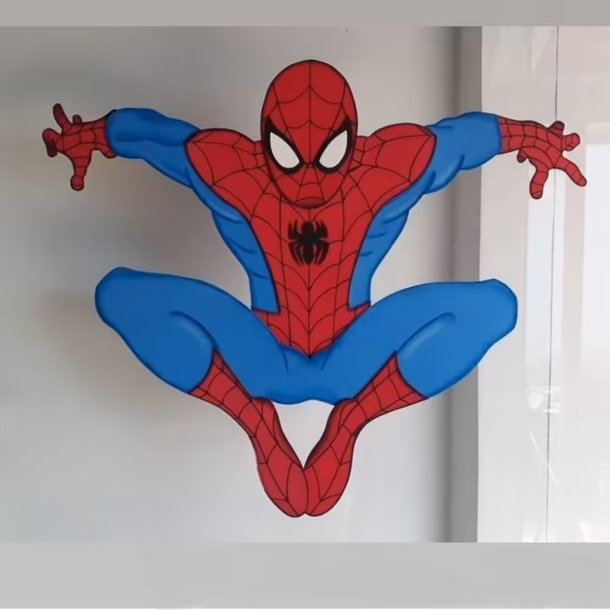 استند  تم تولد پسرانه مقوای دستسازه شخصیت مرد عنکبوتی 50cm