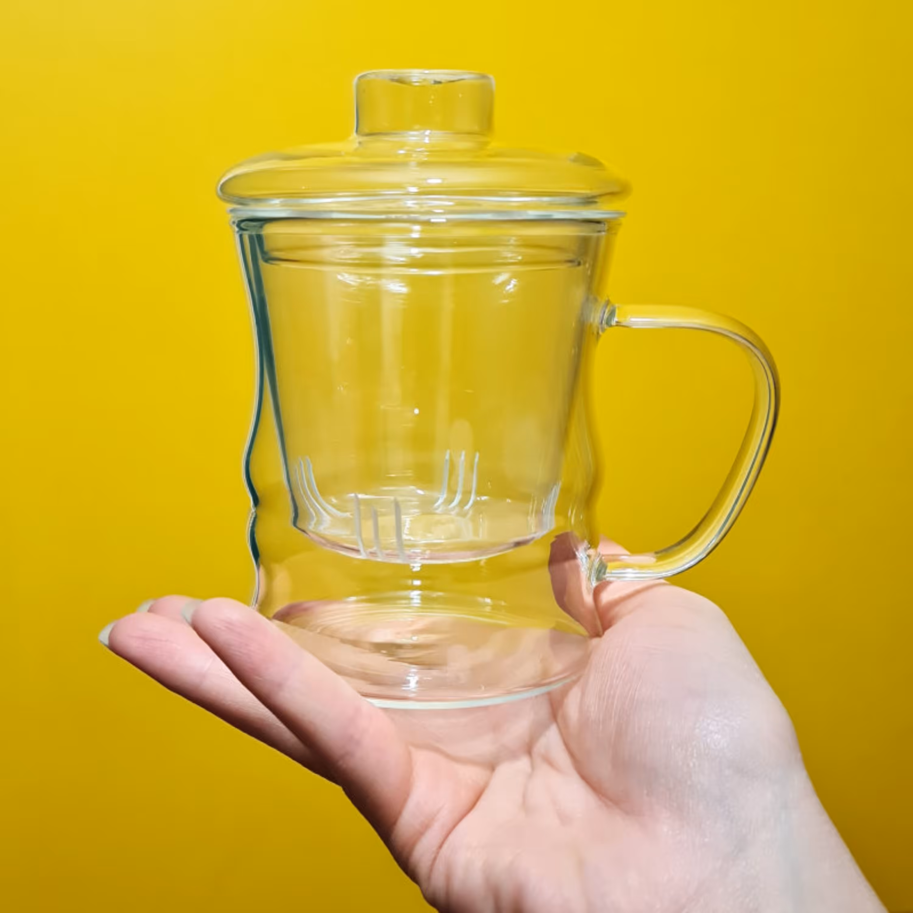 لیوان دمنوش ساز  و ماگ تمام پیرکس درب دار