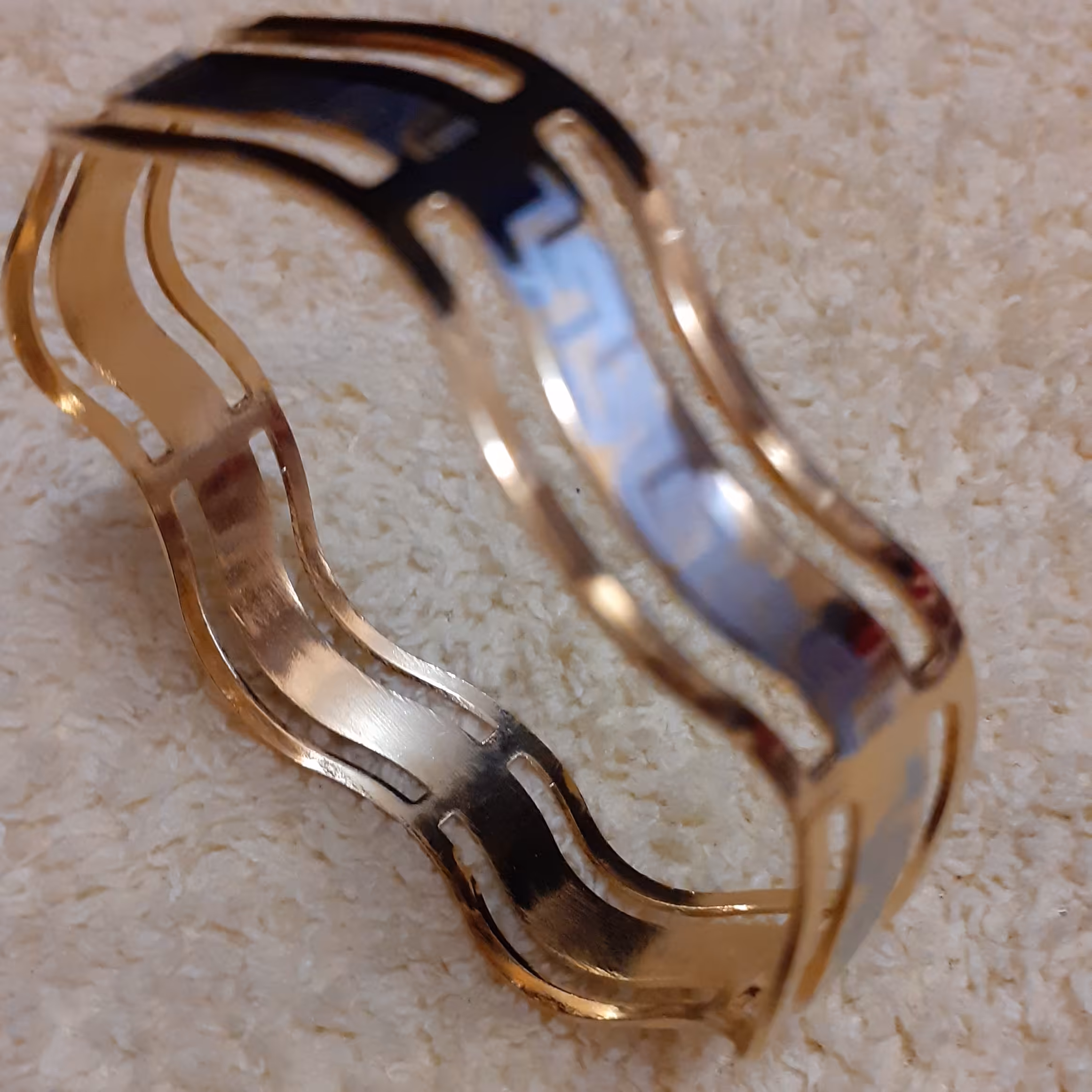 تکپوش طرح طلا استیل کد 4040