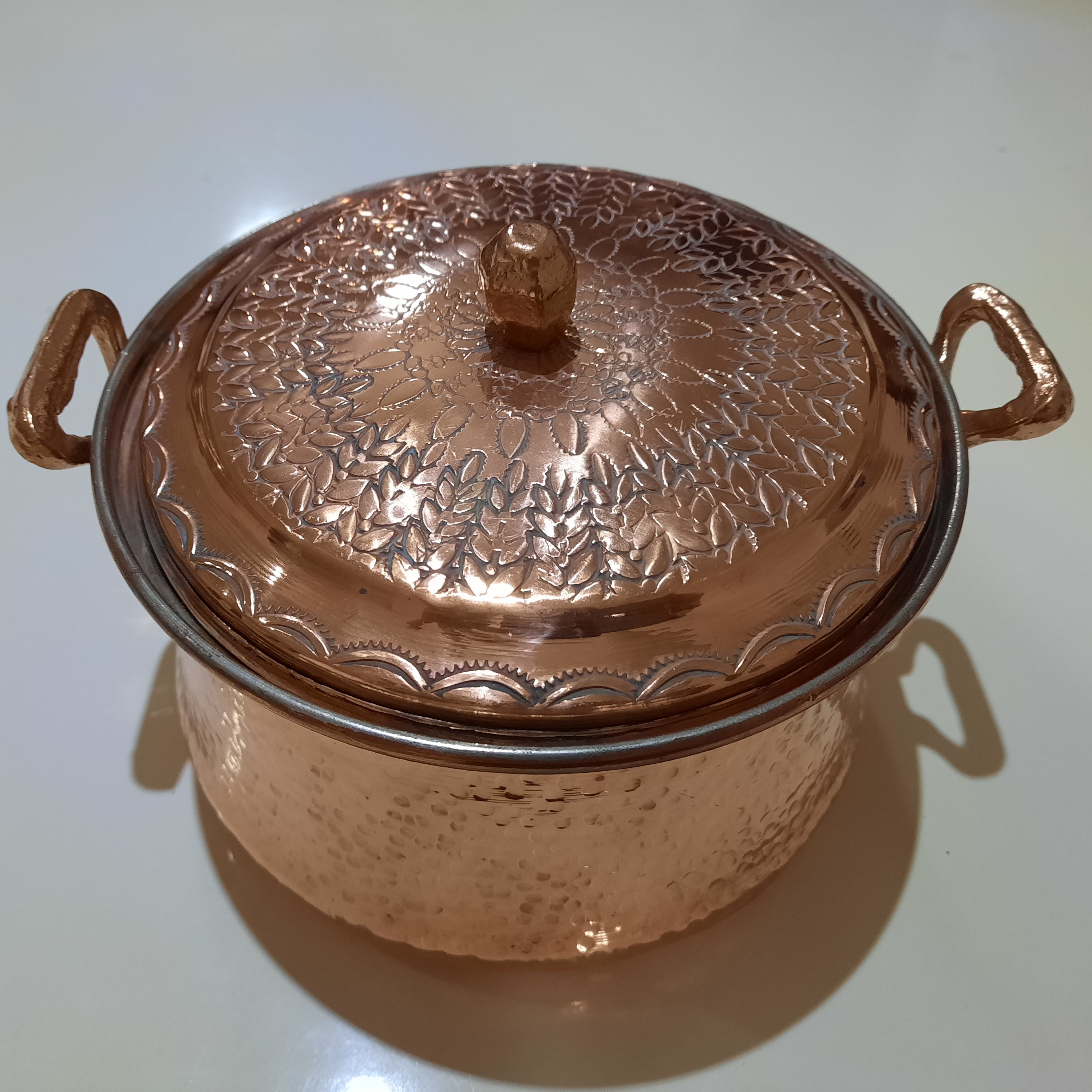 دیگچه چکشی مسی شماره 5