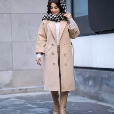 پالتو فوتر کجراه مدل پریناز