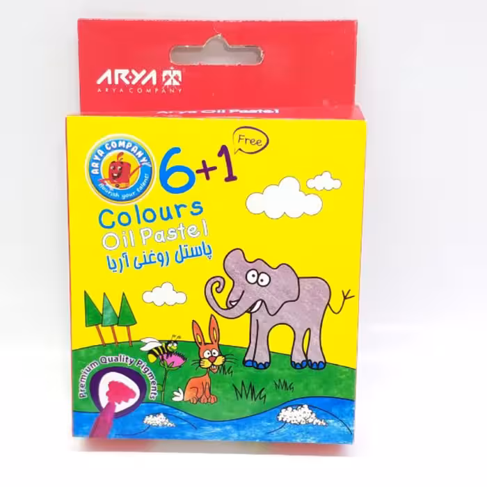 مداد شمعی 6 تایی آریا فروشگاه حسابی کد16548