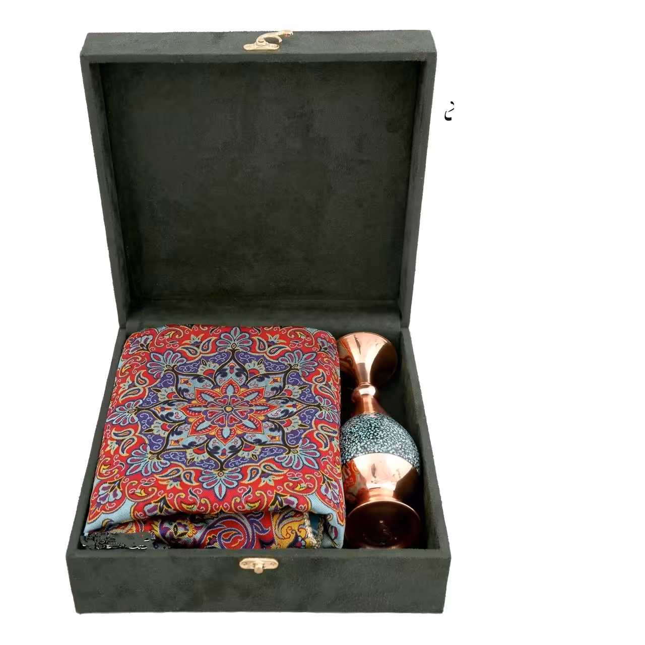 ست هدیه سازمانی و هدیه ارگانی و هدیه شرکتی و کادویی و هدیه اداری و هدیه صنایع دستی مس و فیروزه کوبی صنایع دستی سایروس 