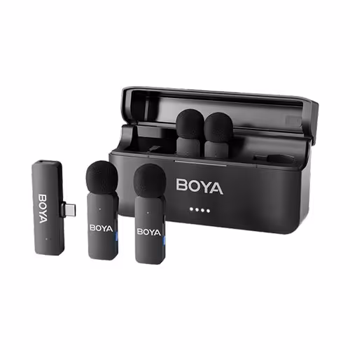 میکروفون 4 کاربره بی سیم یقه ای بویا Boya BY-V4U USB-C