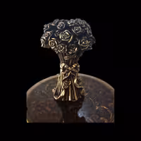 جای شمعی رو میزی گل رز سایزL