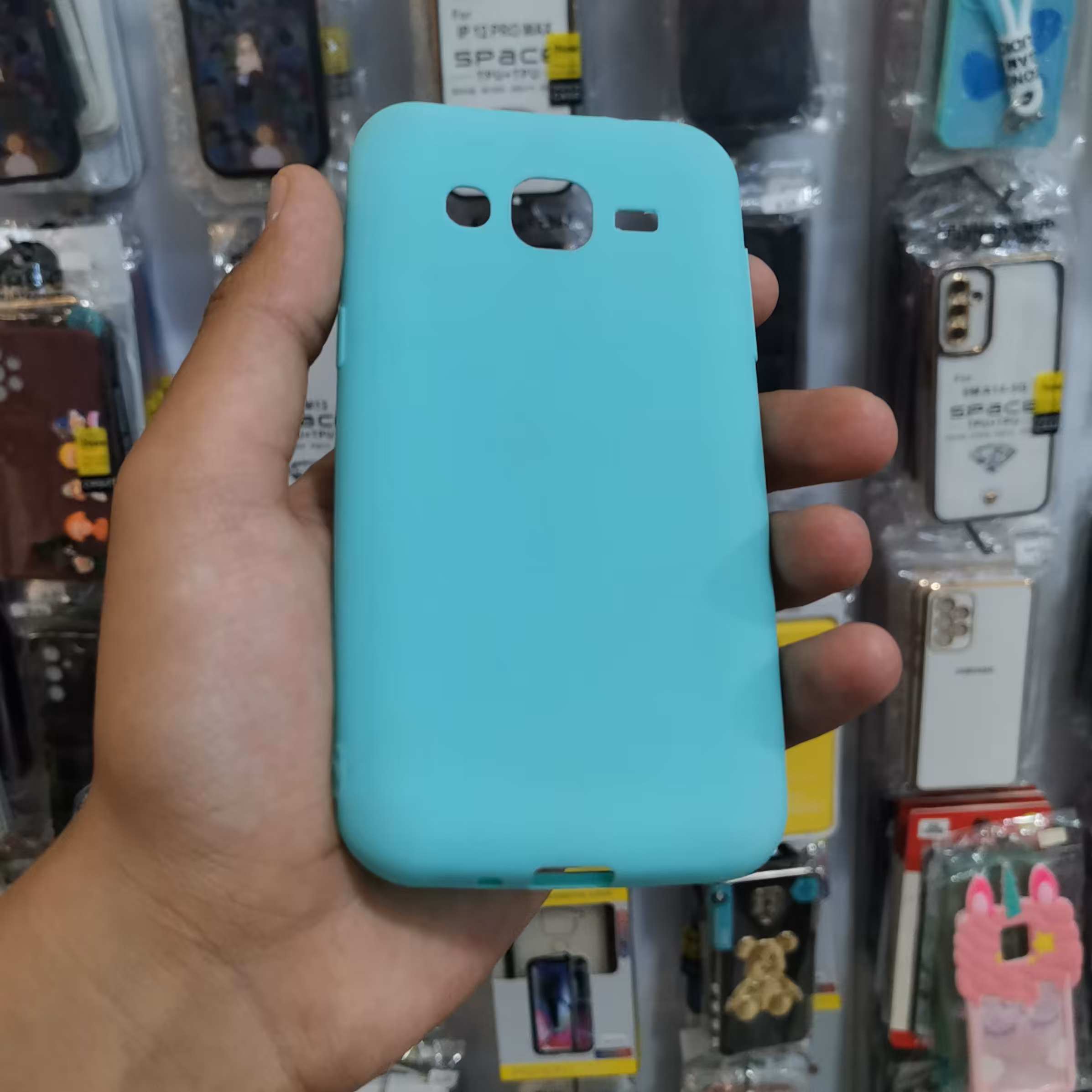 گارد رنگی فیروزه مناسب برای سامسونگ j2 و J2