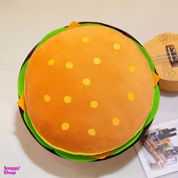عروسک طرح همبرگر بالشتی طول 40 سانتی متر