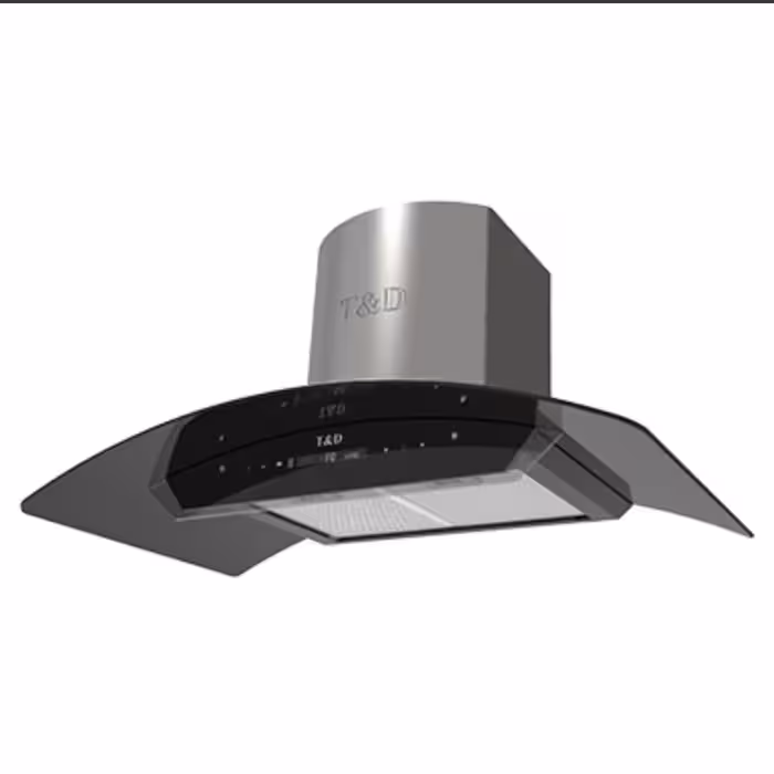 هود تی اند دی مدل TD08S مورب سایز 90(بیست و چهار ماه گارانتی)