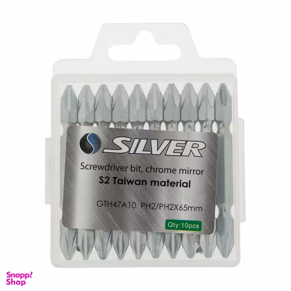 سری پیچ گوشتی دوطرفه سیلور مدل GTH47A10PH2 بسته 10 عددی