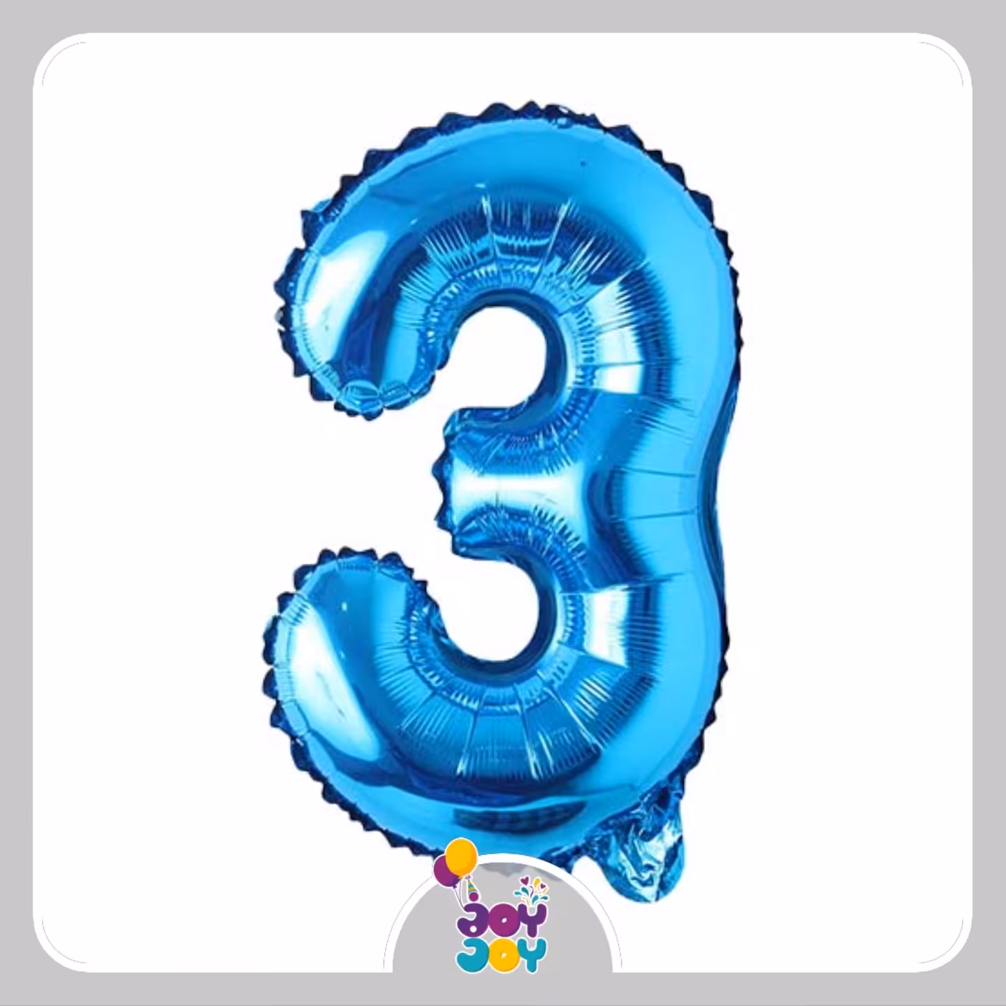 بادکنک فویلی عدد 3 آبی