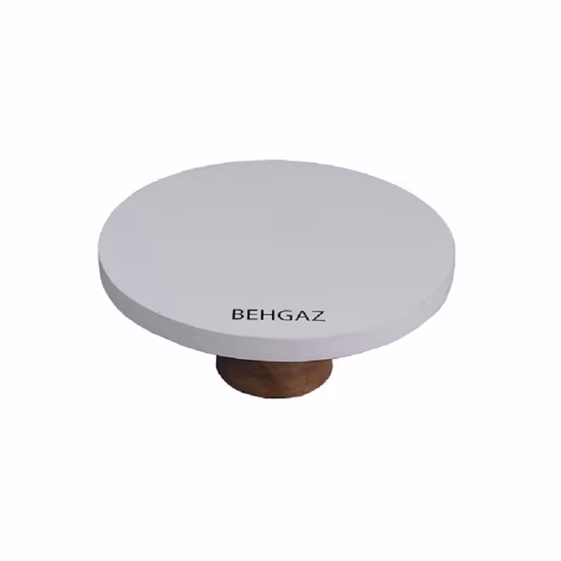 استند کیک پایه دوکی مدل سفید سایز 24