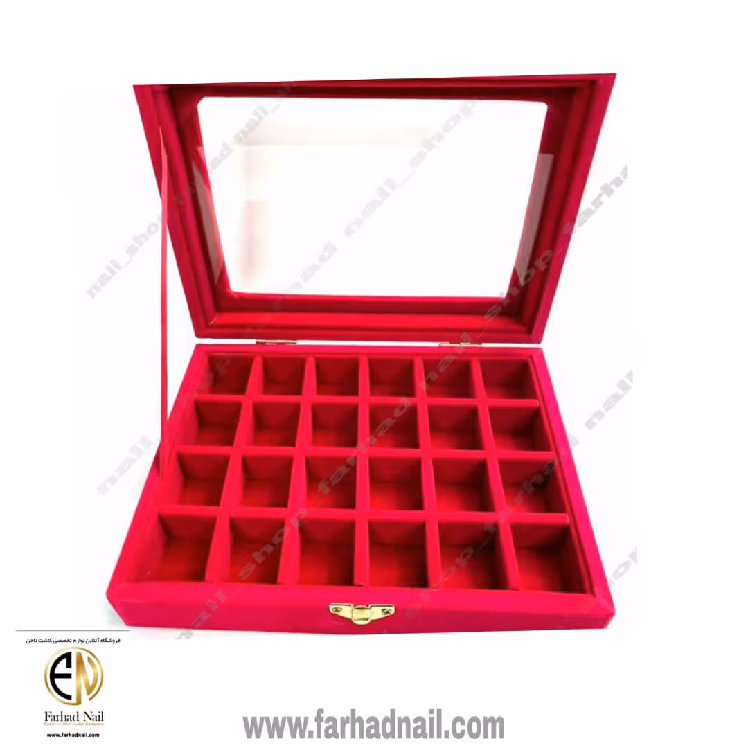 جعبه دیزاین مخملی ناخن