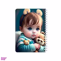 دفترچه یادداشت بامبیلیپ مدل چوبی طرح نی نی خرسی و خرسش کد 4270713