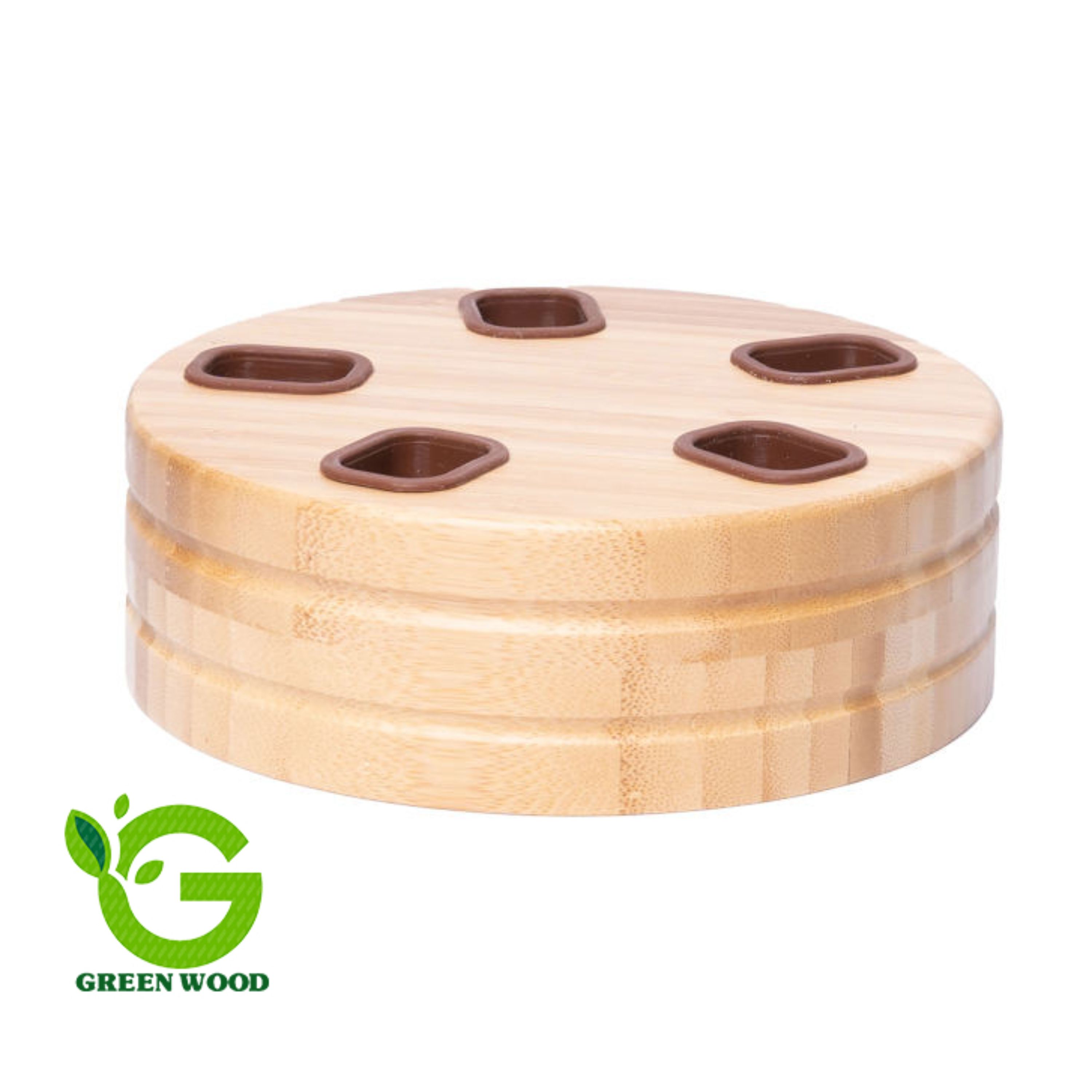 استند کفگیر و ملاقه چوبی بامبو کد Gw 60401002