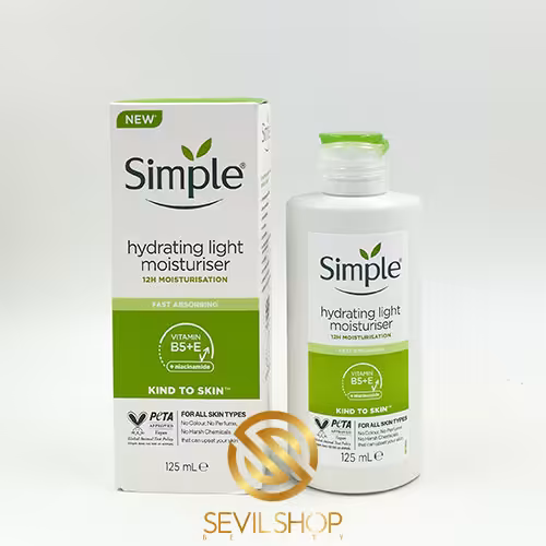 کرم آبرسان سیمپل لایت و سبک (100% اصل) اثر فوری-125 میل