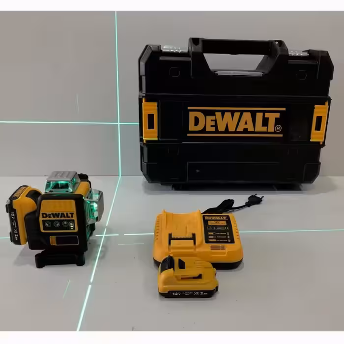 تراز لیزری دیوالت تیپ یک نور سبز سه بعدی
Dewalt Green light laser level Rechargeable