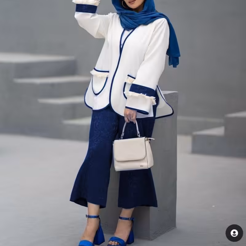 ست مانتو شلوار زنانه مدل نرگس جنس مازراتی با ارسال رایگان