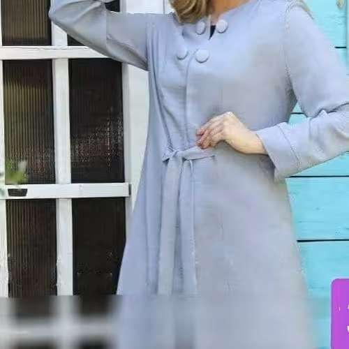 مانتو سوییت  دکمه  دار جلوبسته