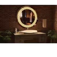 اینه بک لایت قطر 70 سانتی تاچلس  مدل ورساچ 