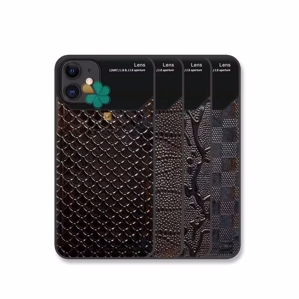 قاب پشت گلس چرمی گوشی آیفون iPhone 12 مدل مونت بلنک