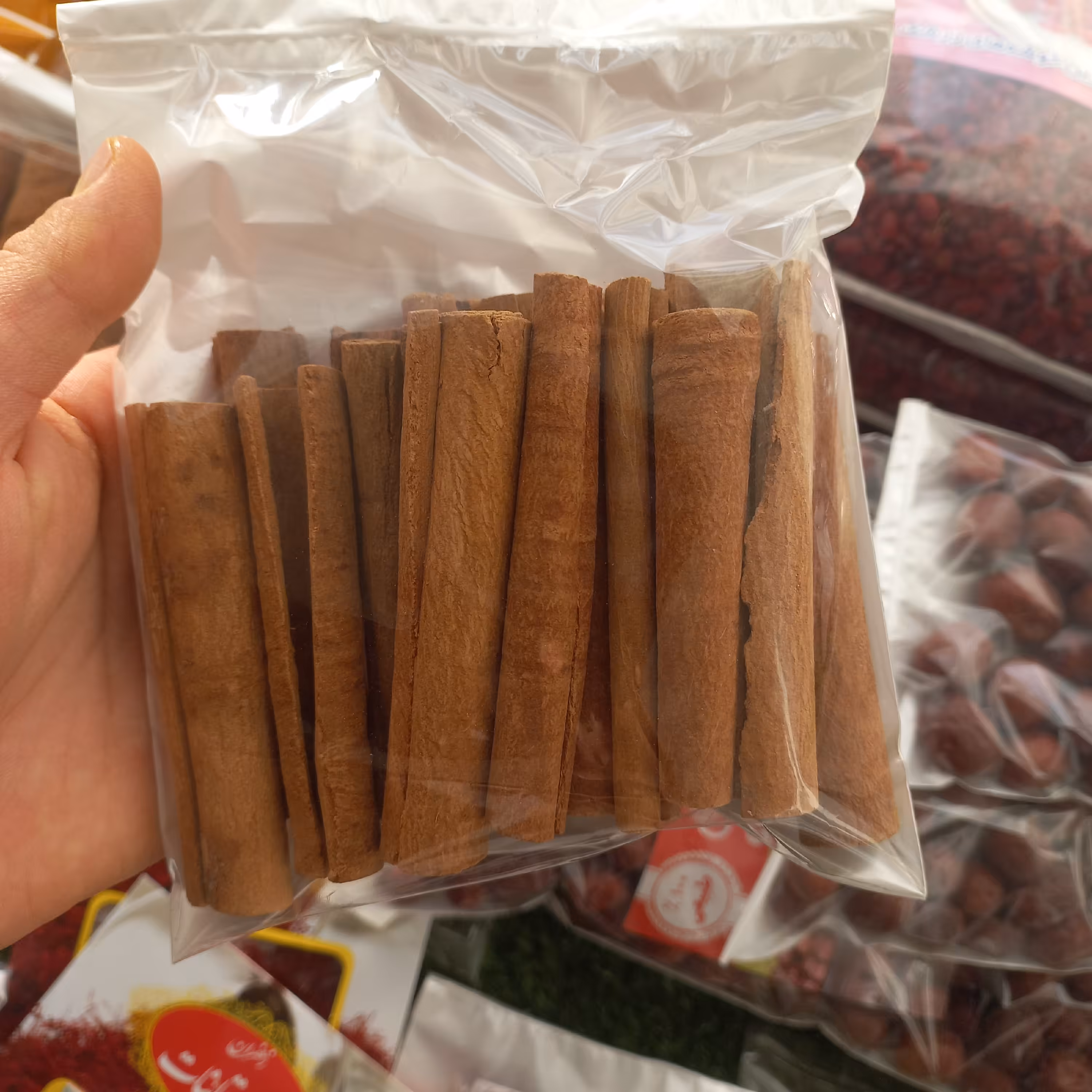 دارچین لوله ای یا سیگاری نازک بسته 100 گرمی