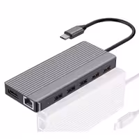 هاب تایپ سی 12 پورت آلومینیومی پاورولوژی P121HBCGY