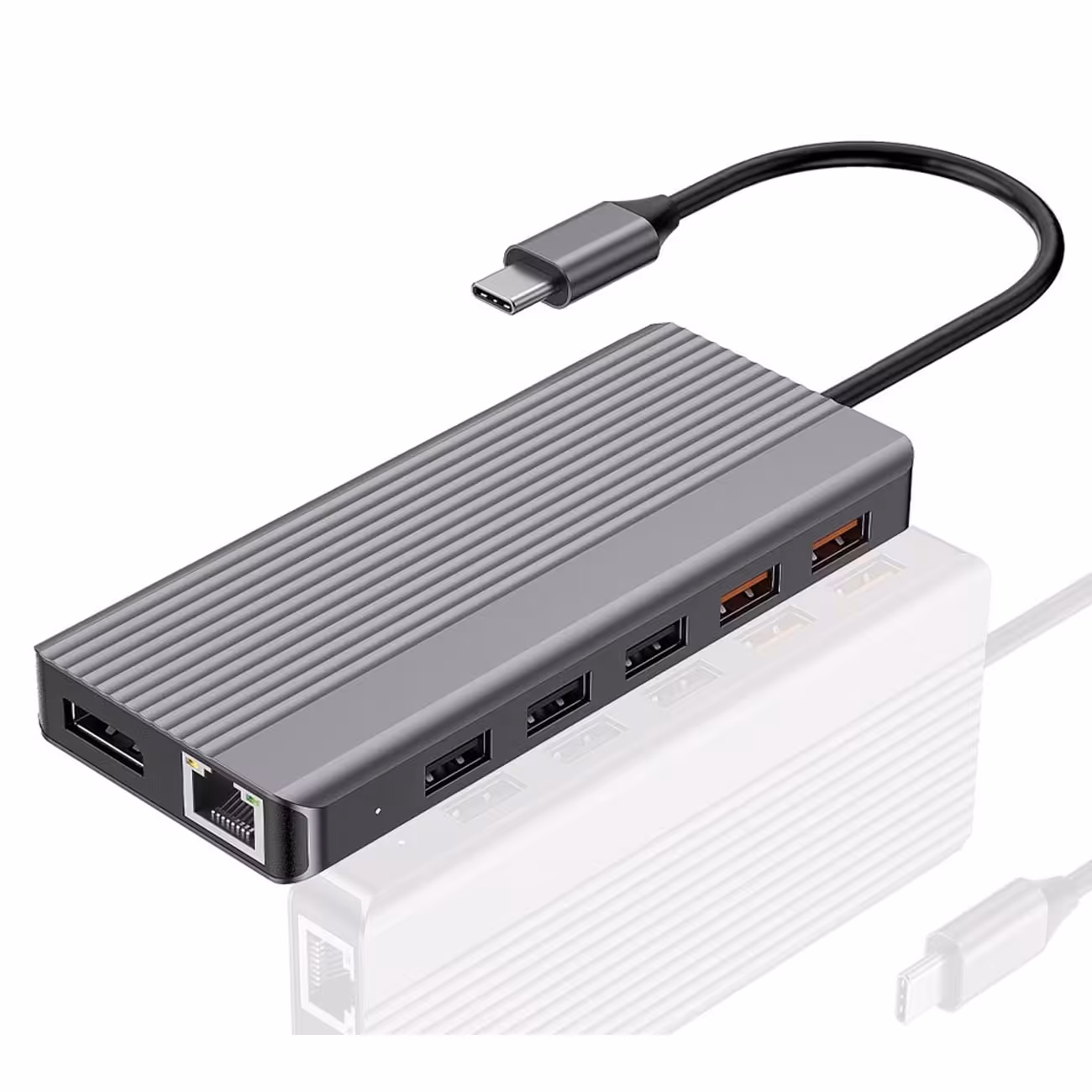 هاب تایپ سی 12 پورت آلومینیومی پاورولوژی P121HBCGY